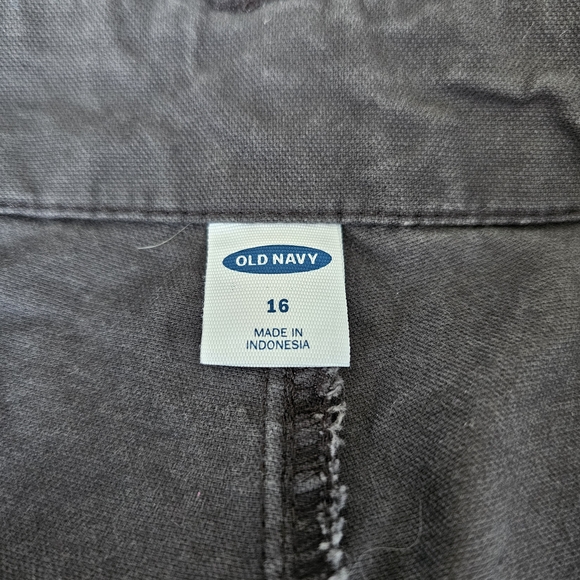 Women's Old Navy Dark Gray Raw Hem Ankle Length Chinos, Sz 16 - EUC - Picture 3 of 8